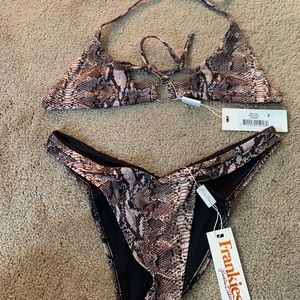 Frankie’s snake print bikini